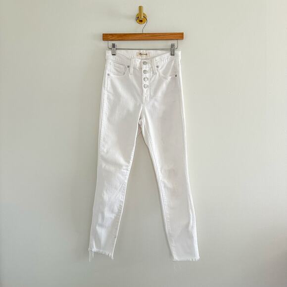 Madewell 10" High-Rise Skinny Crop Jeans: Button-Front Edition 25 $135 - Picture 2 of 11